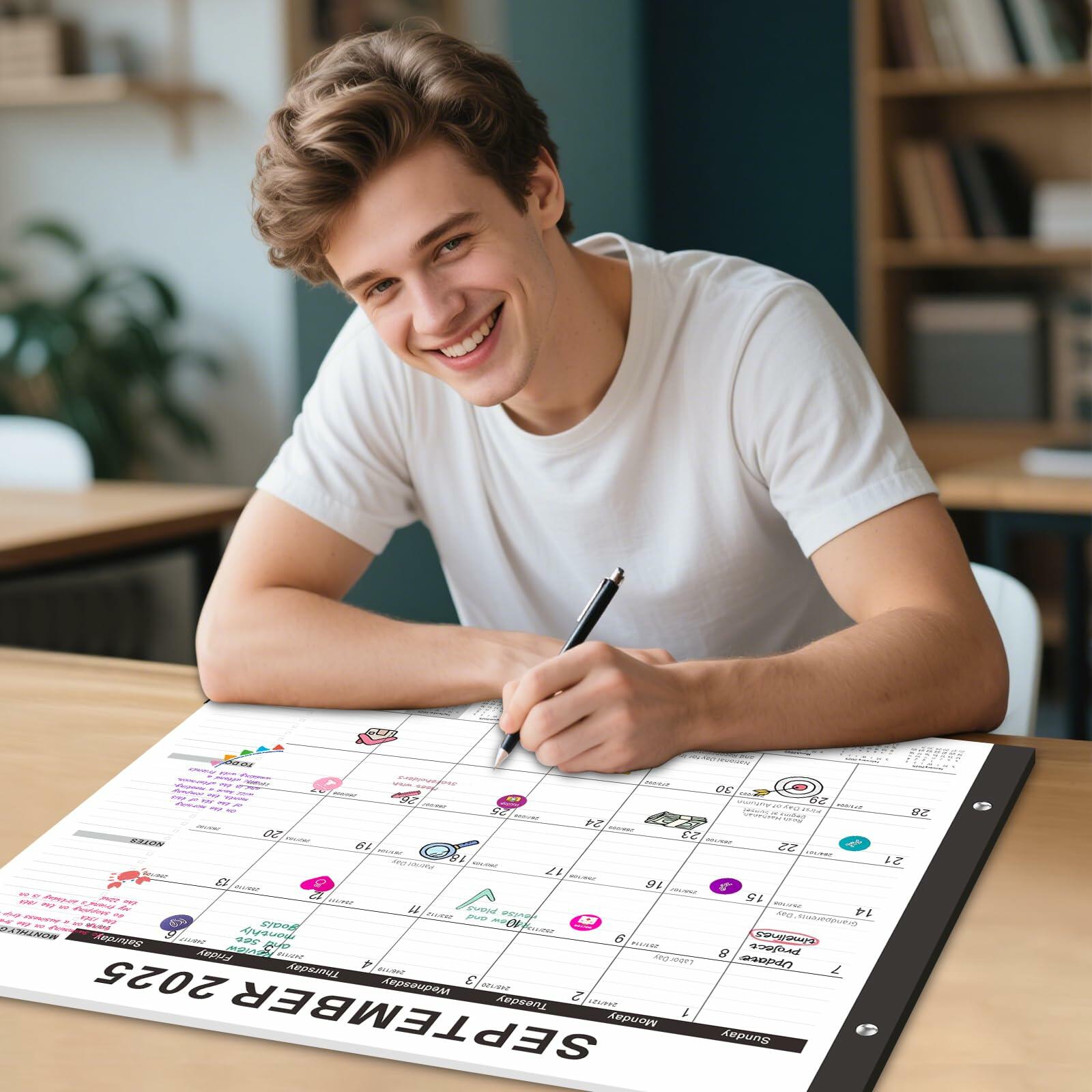 Gannyfer 2026 Desk Calendar 22x17 Large Monthly Planner with To-Do List