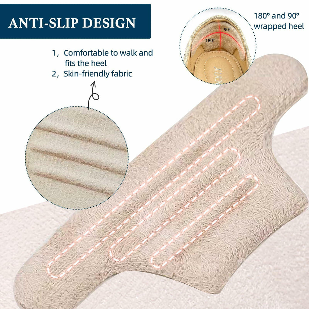 mickee Gel Heel Cushion Pads Inserts for Men Women One Size Shoes 3 Pairs