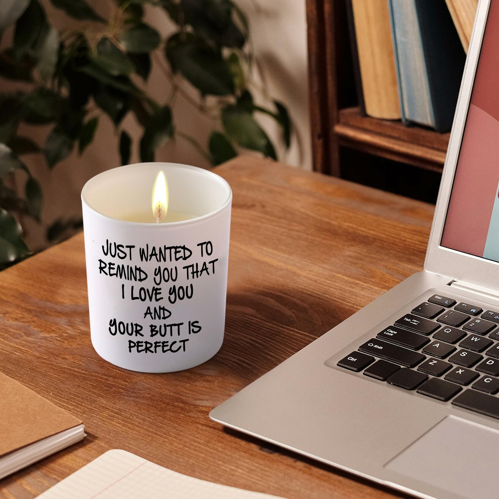 BFJLIFE Lavender Scented Soy Candle Gift for Women Girlfriend Wife 3.25x2.75in