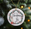 AnhTram97 My First Christmas As Titi 2025 Ornament Ceramic White Both Sides