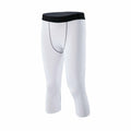 Smatstyle Men's 3/4 Compression Athletic Capri Leggings Size M
