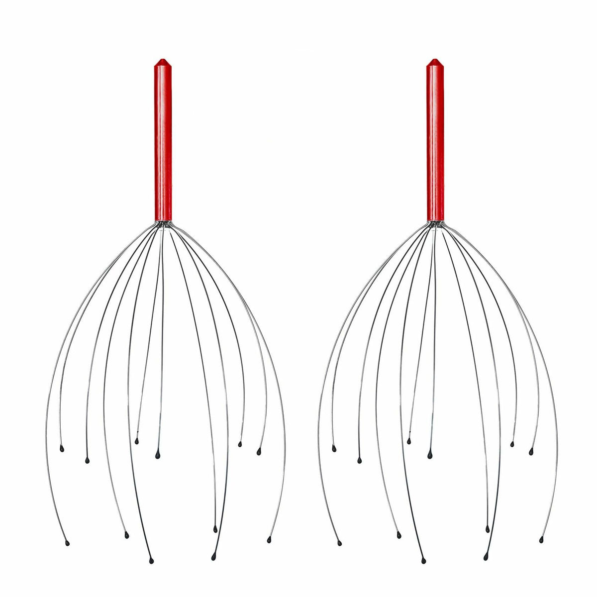 YAO & BEI Scalp Massager Tool Head Scratcher Stress Reliever Rubber Beads 4 Pack