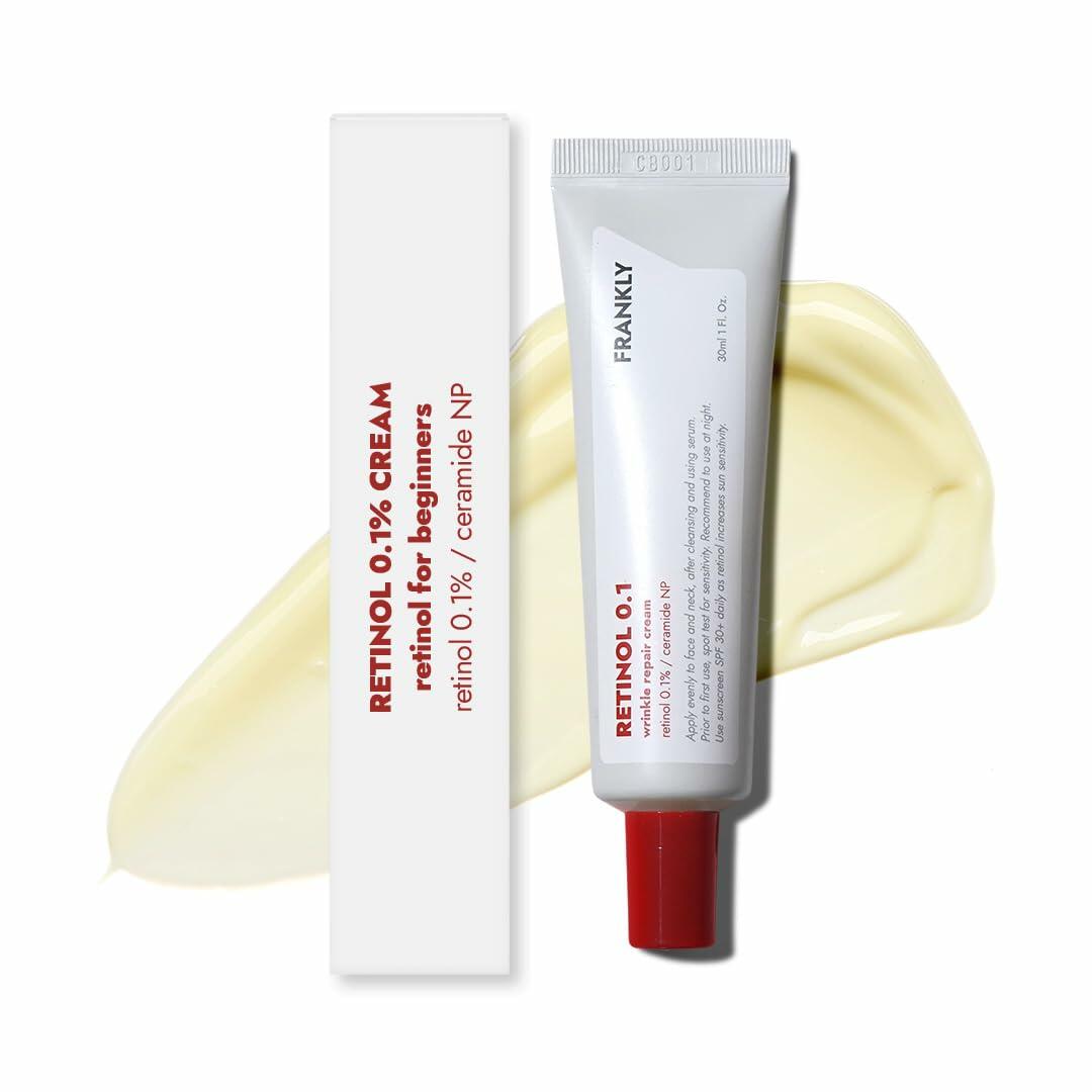 BestBy12/26 FRANKLY Retinol 0.1% Cream 1.01oz Night Anti-Aging Korean Skin Care