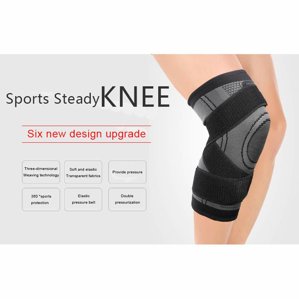 Mumian Knee Sleeve Compression Support Black Single Size XXXL