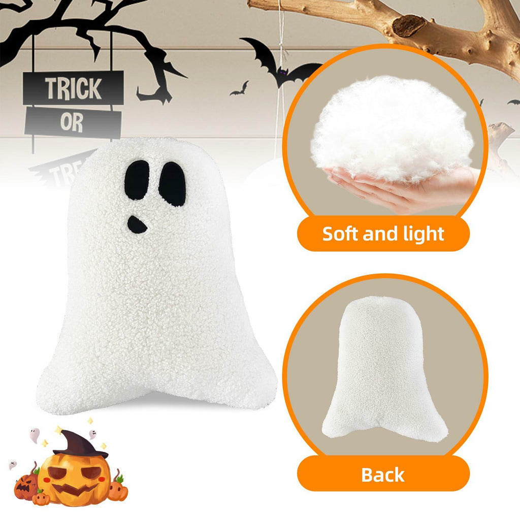 WSARZAHE Halloween Ghost Decorative Pillow Luminous Flannel Standard Size