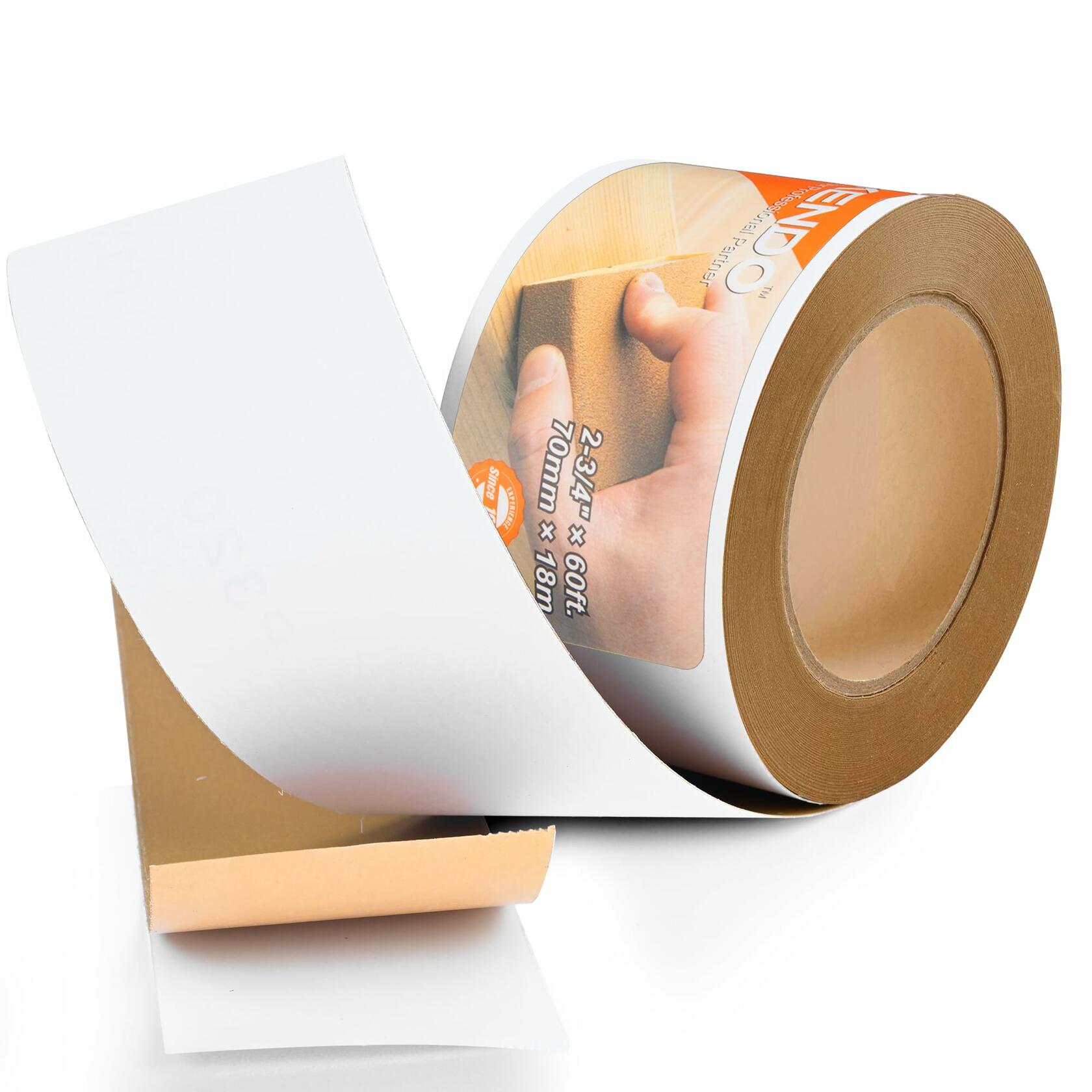 Kendo 80 Grit Longboard Sandpaper 2-3/4" Wide Gold Zirconia Alumina 20 Yard