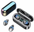 Generic Mini F9 TWS Bluetooth Earphones IPX5 Waterproof Touch Black
