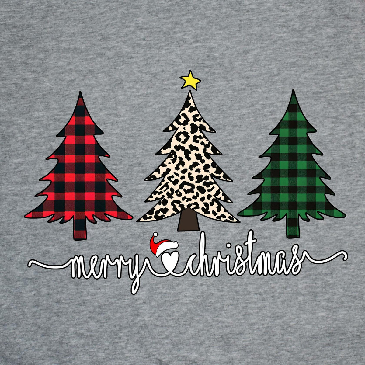 ADIAOA Women's Christmas Color-Block Botany Cartoon Shirt Greentree Size L