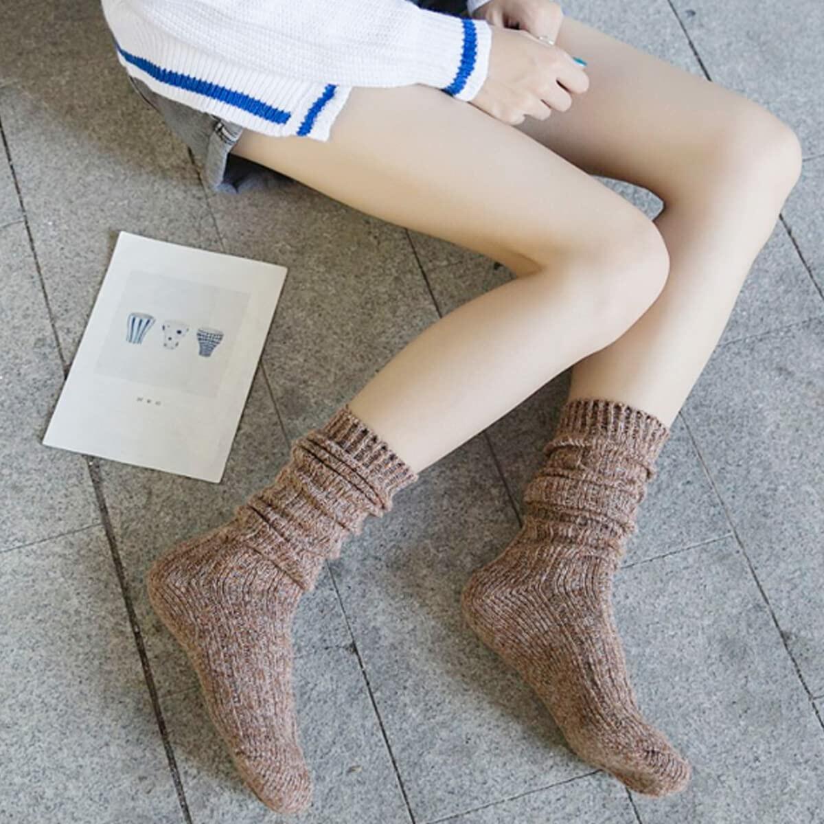 TINTAO Women’s Winter Cable Knit Knee High Boot Socks 3 Pairs Size 5-11 A10