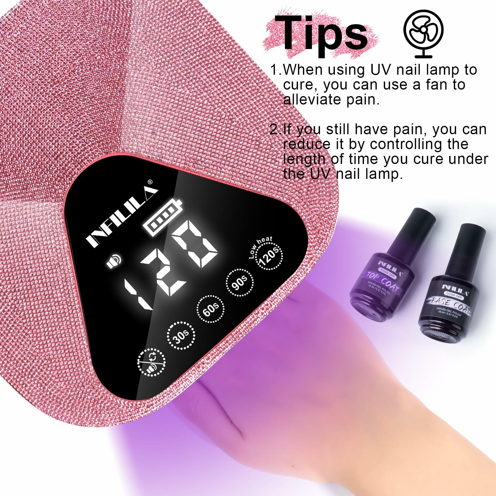 NXJ INFILILA Glitter Poly Nail Gel Baby Blue Thick Glossy Builder P07 15ML