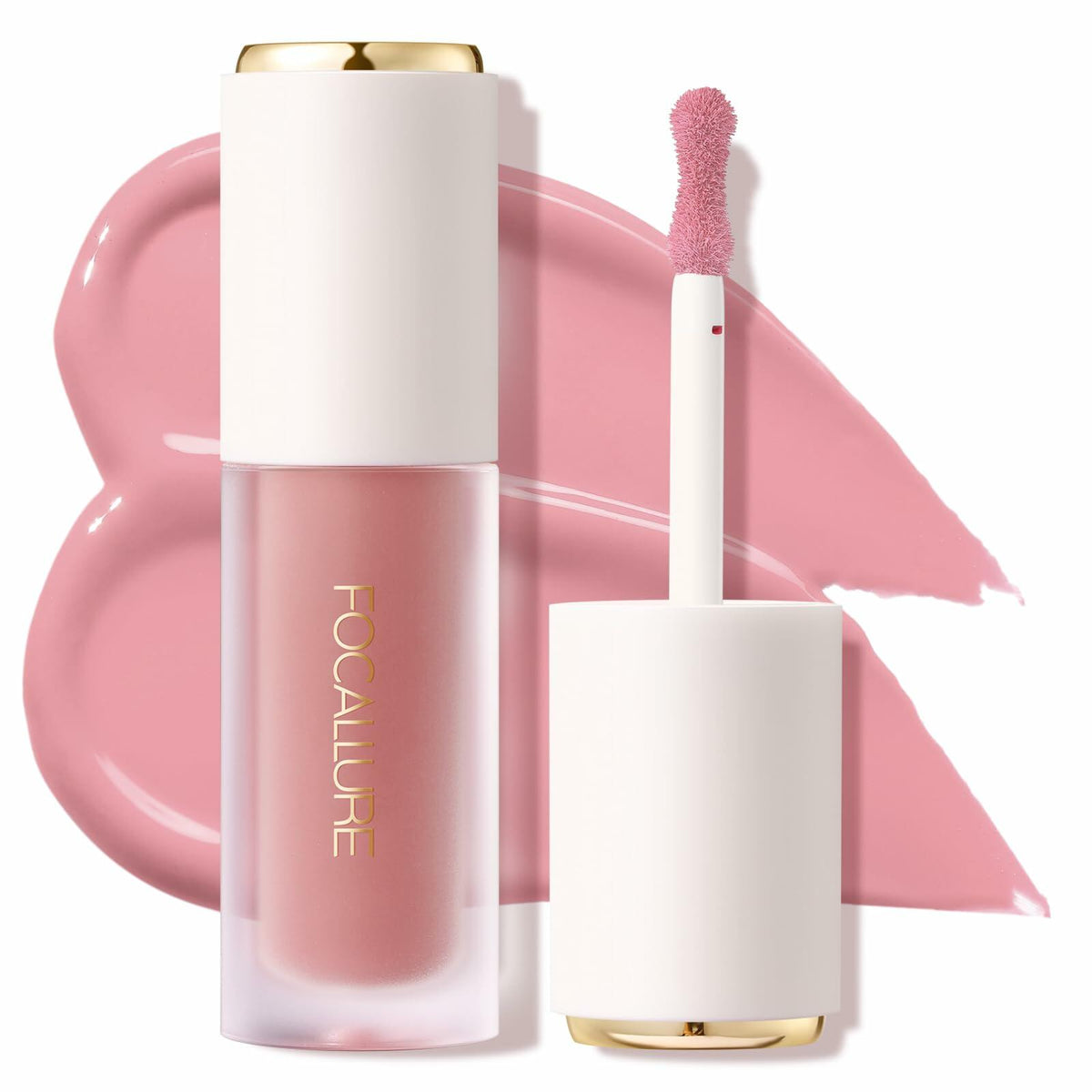 FOCALLURE Silky Cream Liquid Blush Matte Dewy Face Makeup 0.13oz Pack of 1