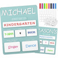 Chunful Personalized First Last Day School Board Acrylic Chalkboard 11x9 Inch