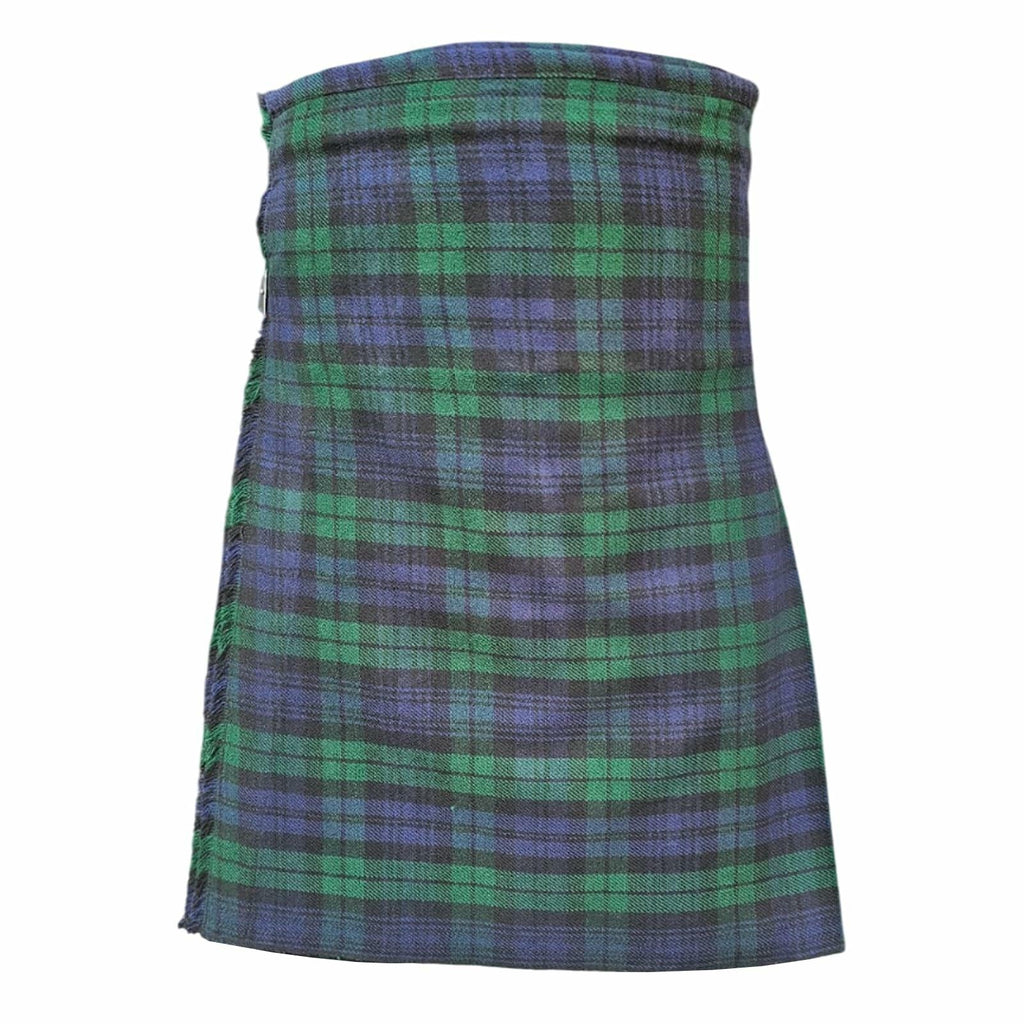 HAAUR TRADERS Scottish Tartan Men's Kilt Black Watch Leather Straps Size 38