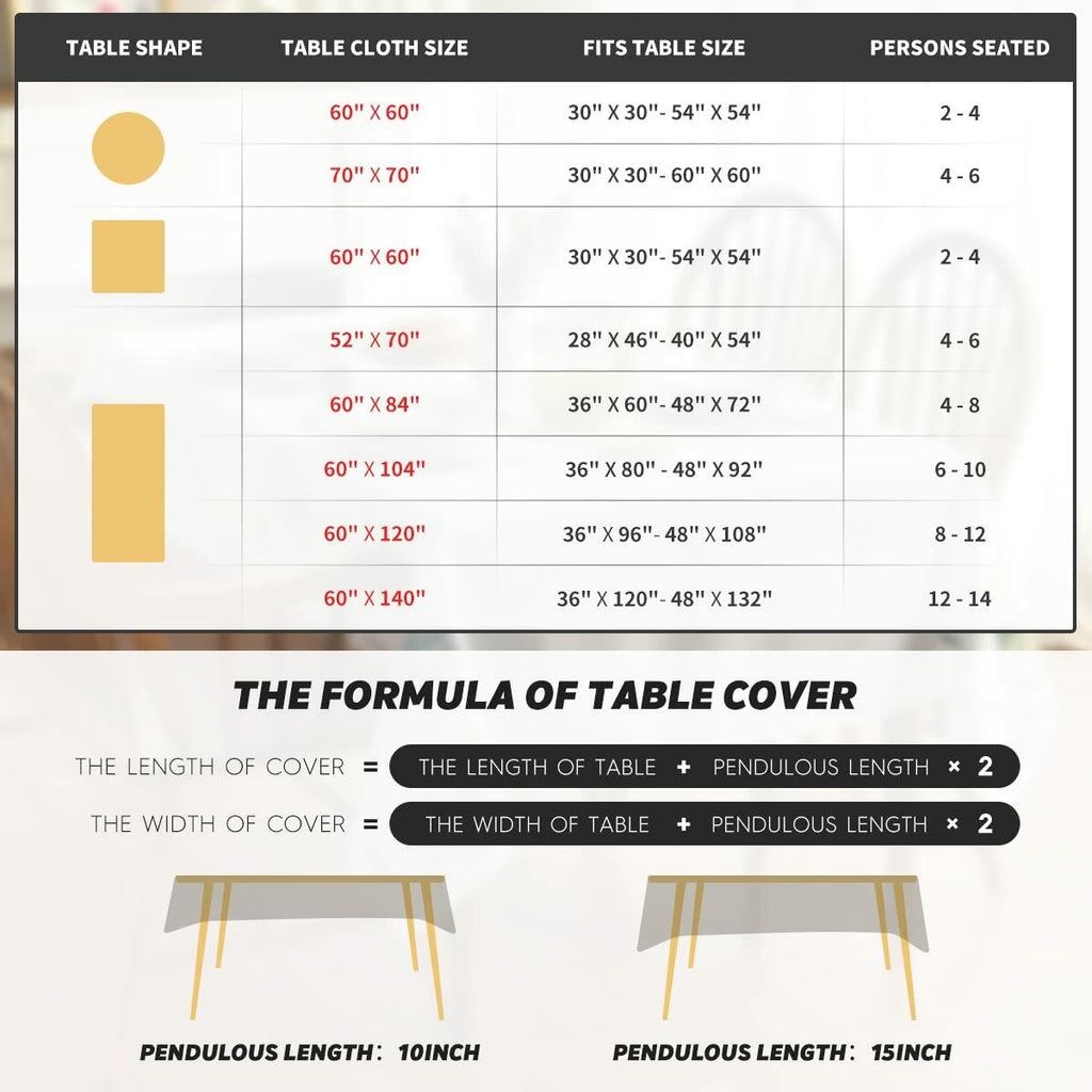 Horaldaily Black Tablecloth 60x140 Rectangular Polyester Party Table Cover