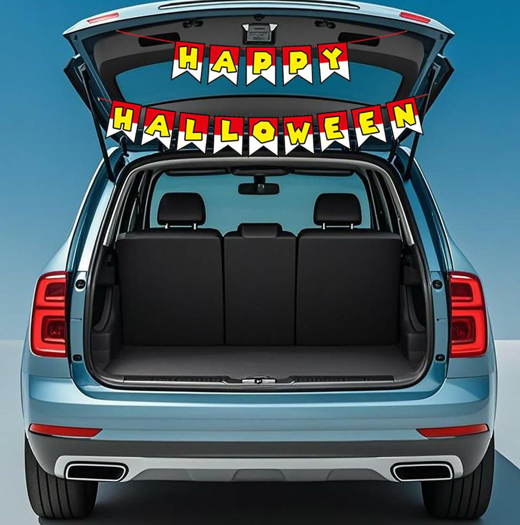 Halloween Trunk or Treat Happy Halloween Banner Garage Door Decor