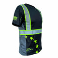 SafetyShirtz Men’s SS360 Stealth 1776 Betsy Ross Reflective UPF 40 Shirt M