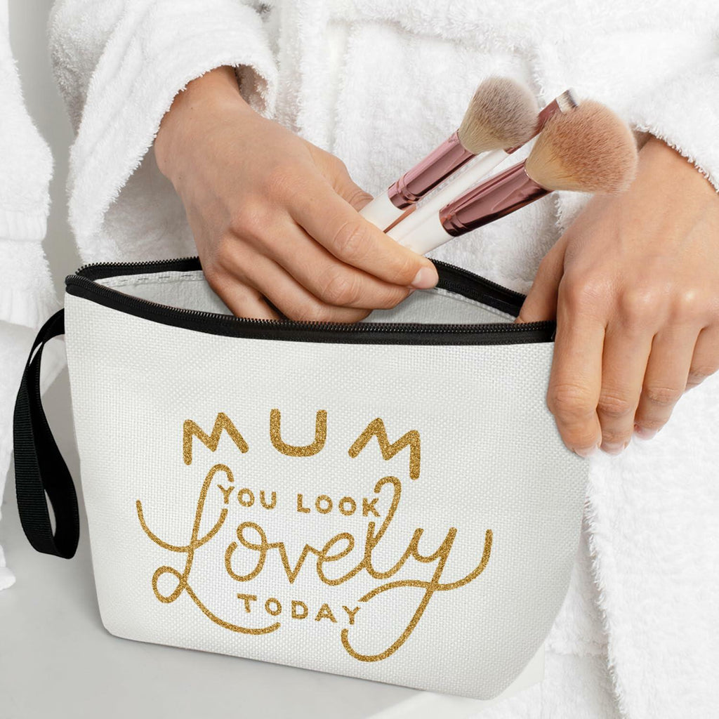 ZSHFMY Mom Makeup Bag Mama Cosmetic Pouch Travel Organizer Gift for Women -023