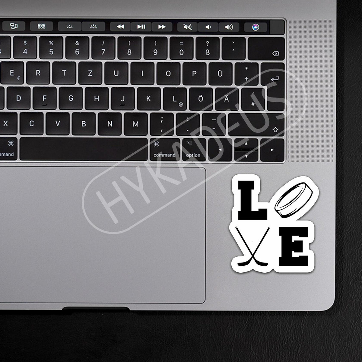 Love Hockey Stickers 3pcs Waterproof Vinyl Decals Laptop Bottle Helmet