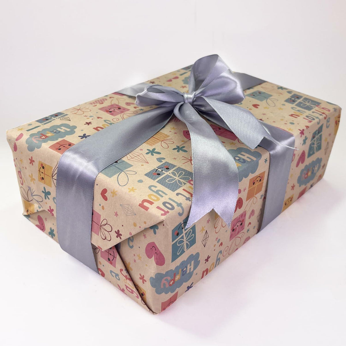 MEYIART 25 Yards 1.5" Silver Gray Satin Ribbon Wedding Gift Wrap Bows