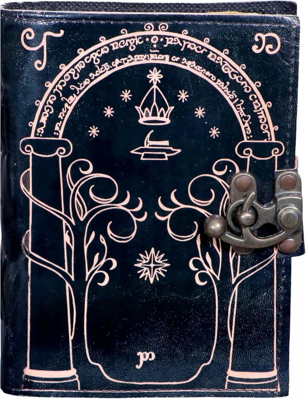 EHH Celtic Cross Leather Journal Hardcover Spell Book Vintage Diary Black