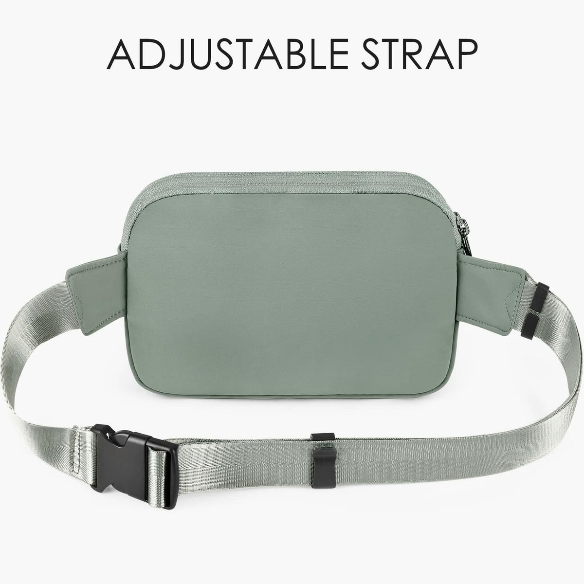 ZORFIN Fanny Pack Crossbody Belt Bag Adjustable Strap Camo Black One_Size