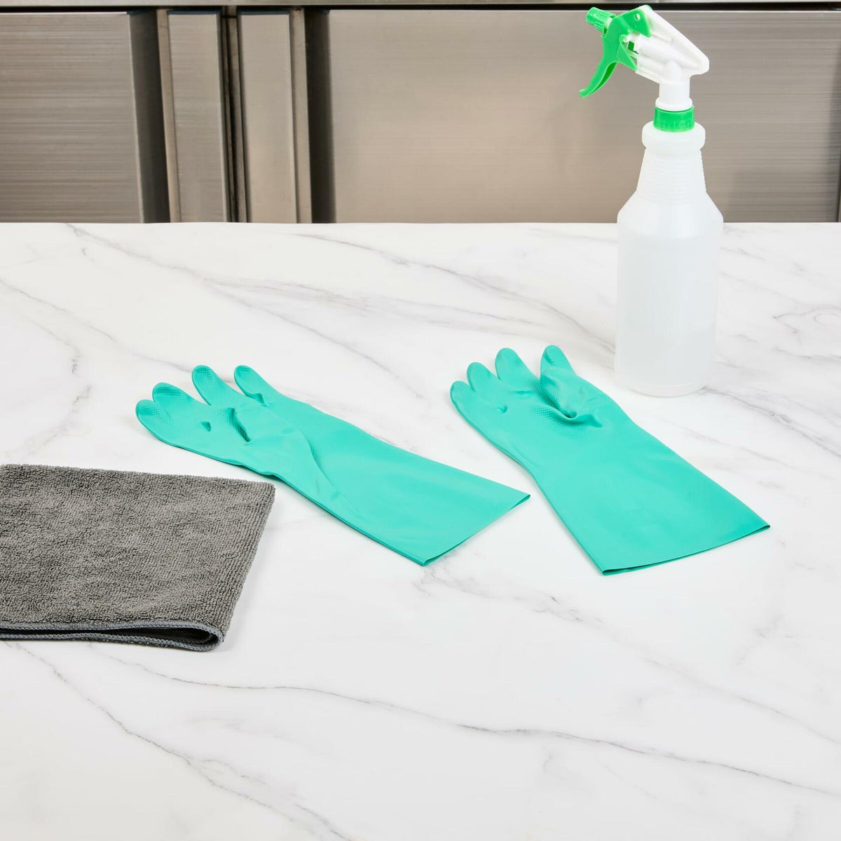 Clean Tek Professional 15 Mil Small Green Nitrile Gloves 1 Pair