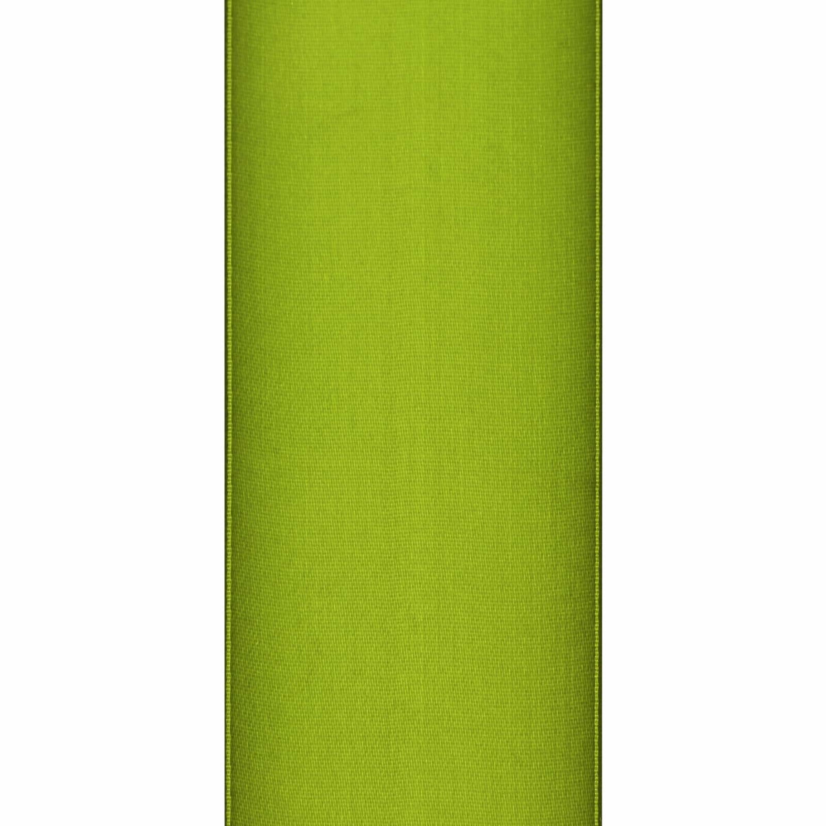 Simplegoal Double Face Olive Green Satin Ribbon 2in x 50yd Polyester