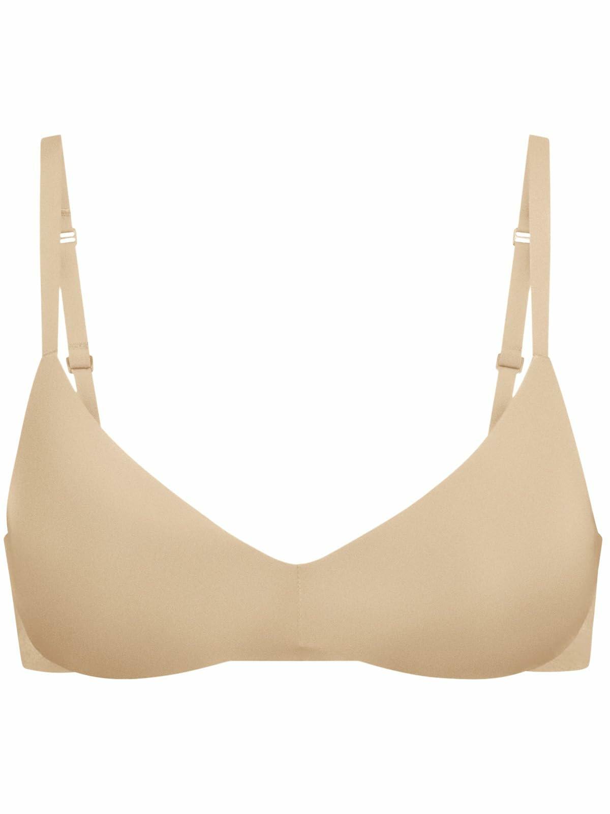 REORIA Wireless Bra Teardrop Seamless Light Lift Clay Size 32A