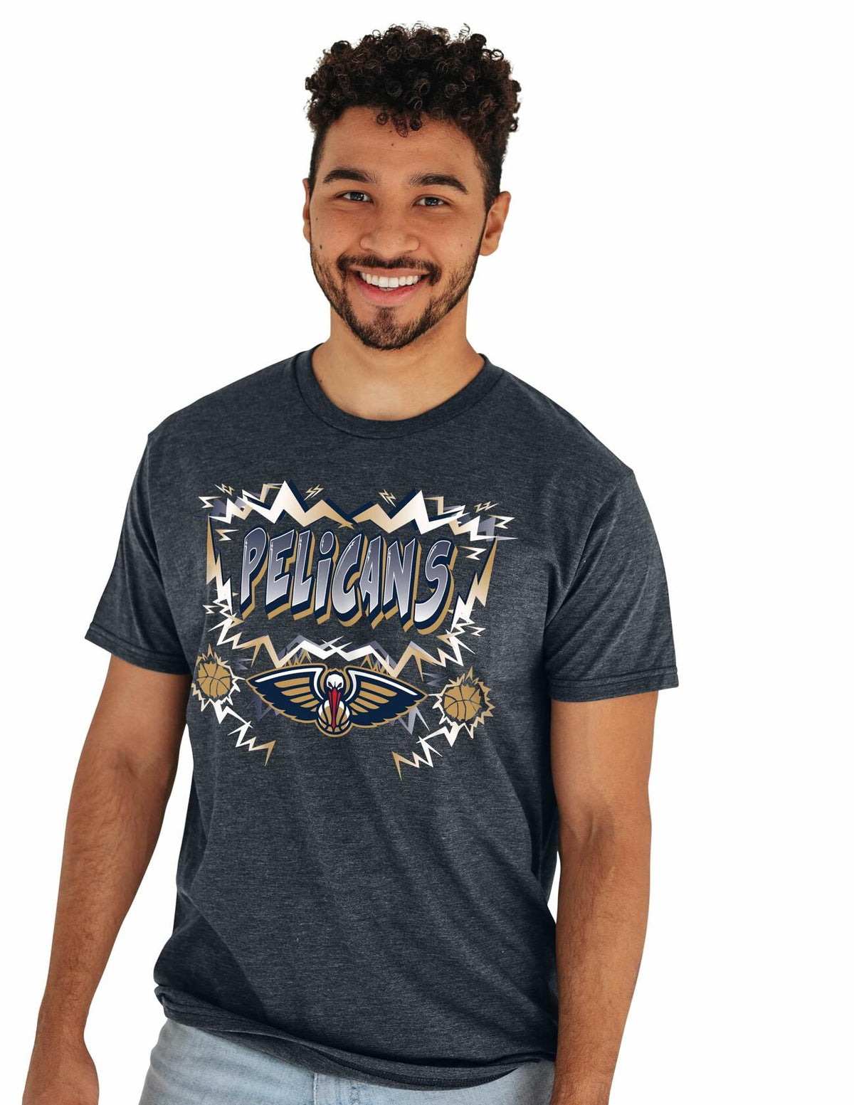 New Orleans Pelicans NBA Officially Licensed Heathered Team Color T-Shirt XXL