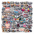 BIGZORO Schnauzer Dog Stickers Pack 50 PCS Waterproof Vinyl Decals