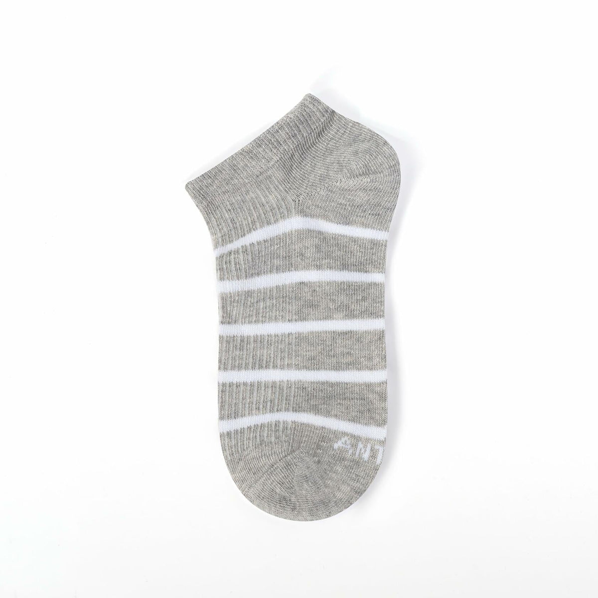 ANT21T Athletic Ankle Socks Low Cut Gray White Black Blue 4 Pairs