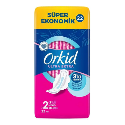 Orkid Ultra Extra Long Sanitary Pads for Comfort 22-Pack