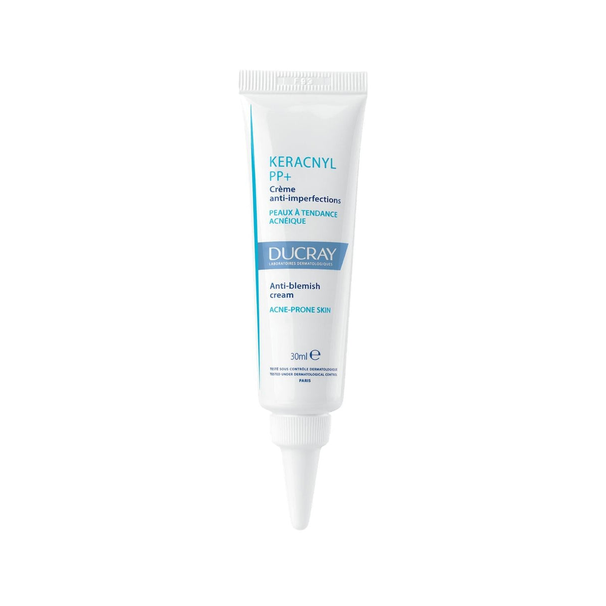 Ducray Keracnyl PP+ Acne Care Cream for Acne-Prone Skin, 30ml - Dermatologically Tested Moisturizing Cream for Facial Care