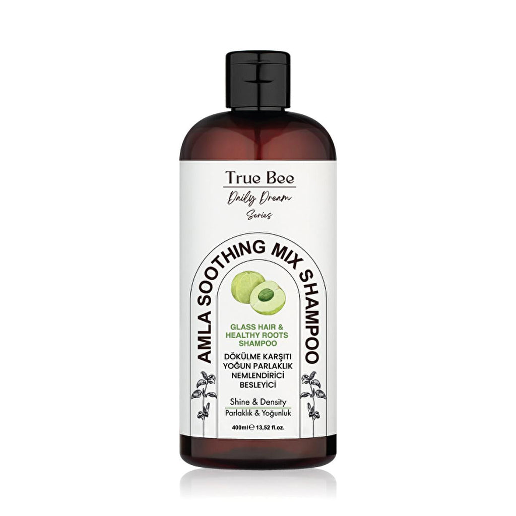 True Bee Amla Shampoo - Nourishing Hair Repair & Anti-Hair Loss, Strengthens Dry & Damaged Hair, Daily Soothing Shampoo, 13.5 fl oz