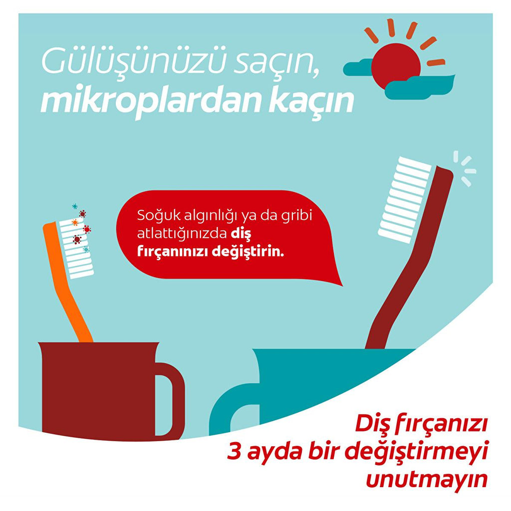 Colgate 360 Komple Oral Care Toothbrush - Advanced Manual Toothbrush for Comprehensive Cleaning