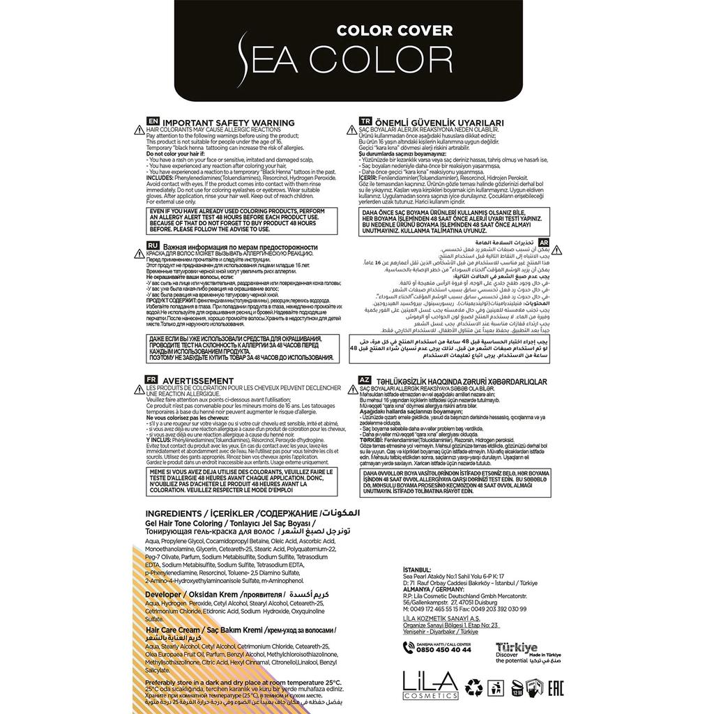 Sea Color Toner Ombre Cila 9.1A Ash Blonde Hair Toner