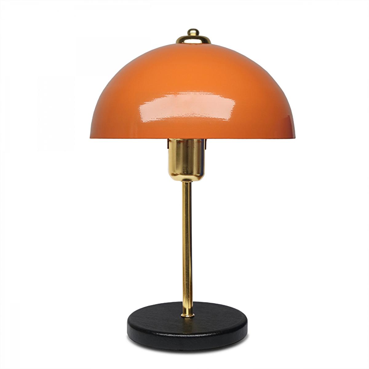 Homing Swiss Orange Gold Table Lamp, Metal & MDF, E27 Socket, Energy-Efficient LED Lighting