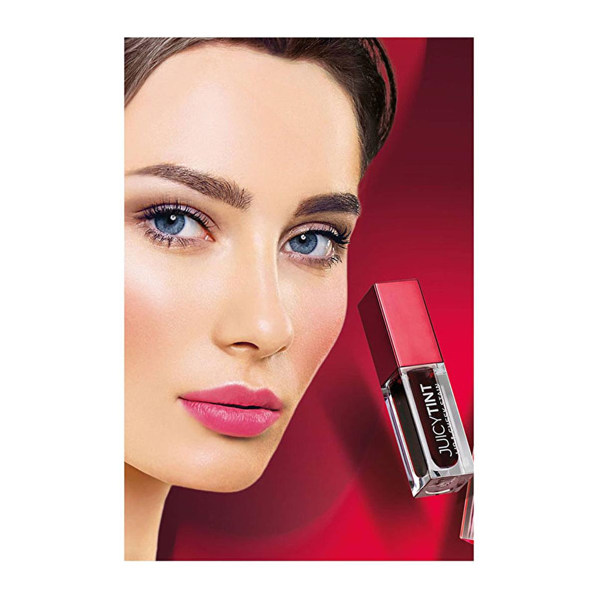 Golden Rose Juicy Tint Lip & Cheek Stain No:03 Ruby Rose - Multi-purpose Makeup for Natural Look