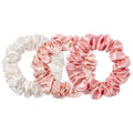 Slipsilkª Large Silk Scrunchies 3-Pack: Gentle, Anti-Breakage Hair Ties for Luxurious Crease-Free Hold