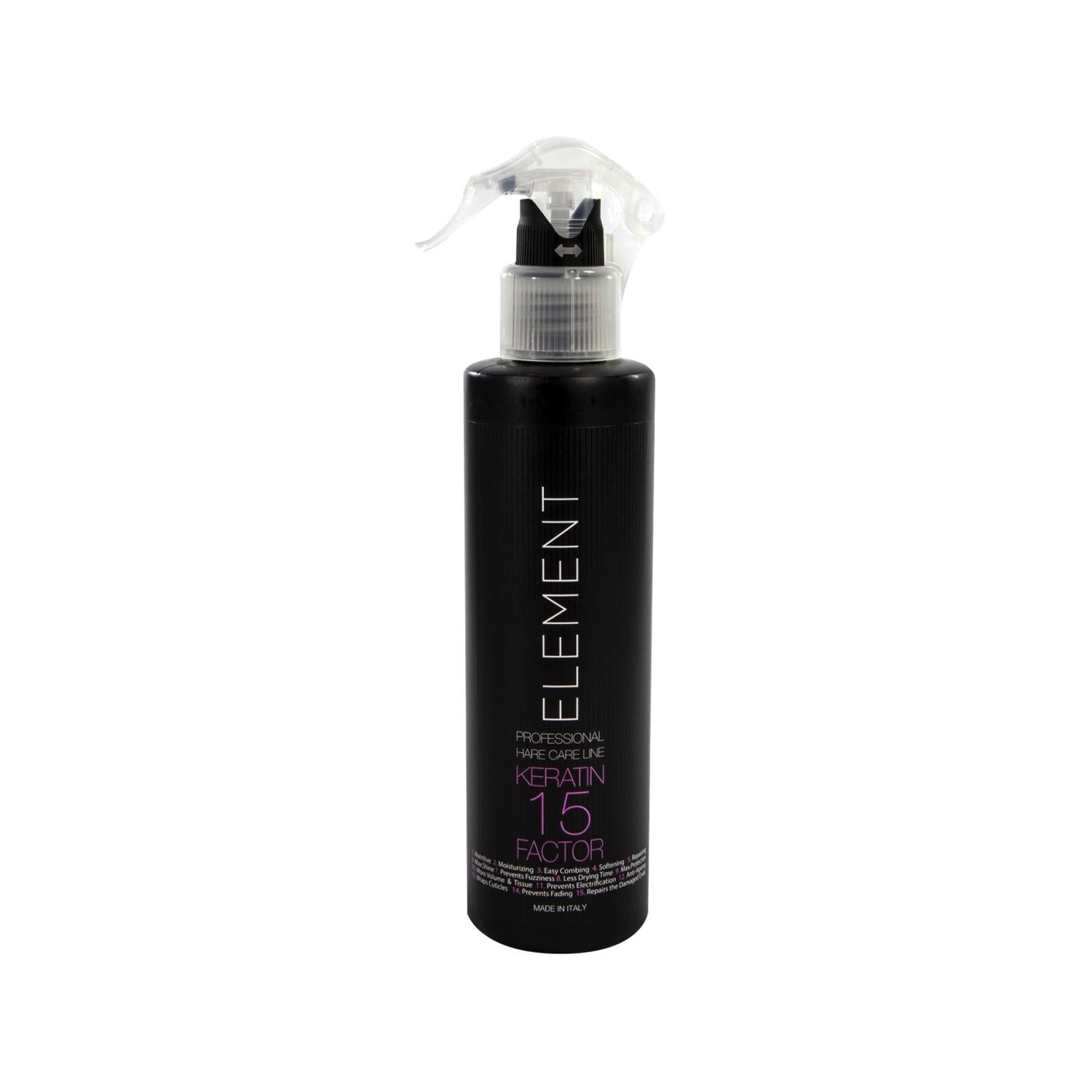 Element Keratin Leave-in Hair Spray with SPF 15 - Nourishing, Protective Hair Care for Daily Use