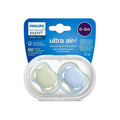 Philips Avent Ultra Air Pacifier 0-6M Yellow & Blue 2-Pack