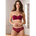 Pierre Cardin 4797 Comfort Lingerie Bra Set in Burgundy