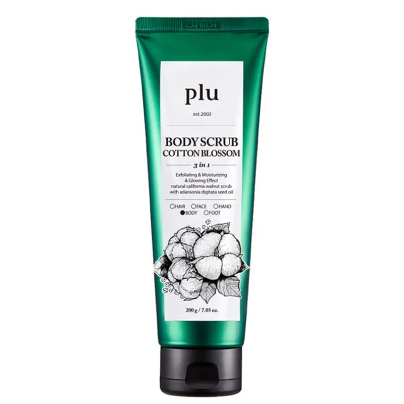 Plu Cotton Blossom Body Scrub & Wash 200g