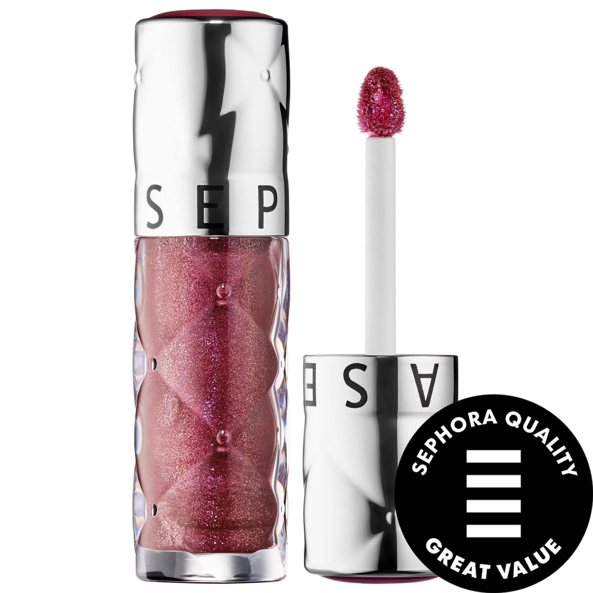 Outrageous Plump: Hydrating Lip Gloss for Fuller, High-Shine Lips | Infused with Sunflower, Ginger & Peppermint Oil