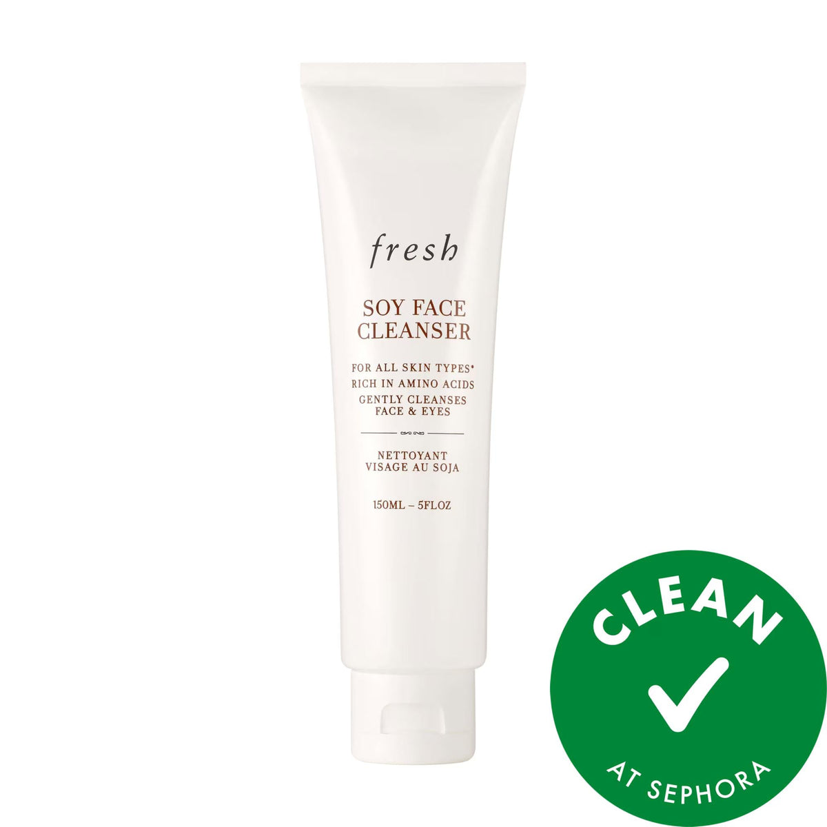 fresh Soy Hydrating Gentle Face Cleanser - Gentle Skincare for Hydrating Face Wash, Natural Ingredients, Sensitive Skin