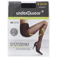 Underwear 40 Denier Sheer Support Tights in Black 36-38