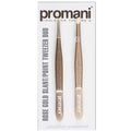 Promani Rose Gold Tweezer Set for Brow Shaping 2-Piece