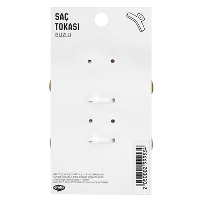 Eklips Frosted Seashell Hair Clips 2-Pack