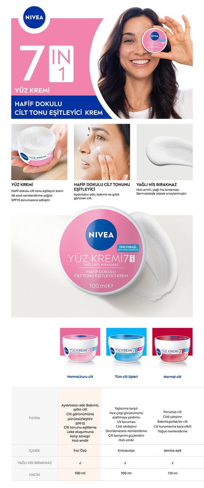 Nivea Even Tone Light Face Cream with Vitamin C 100ml