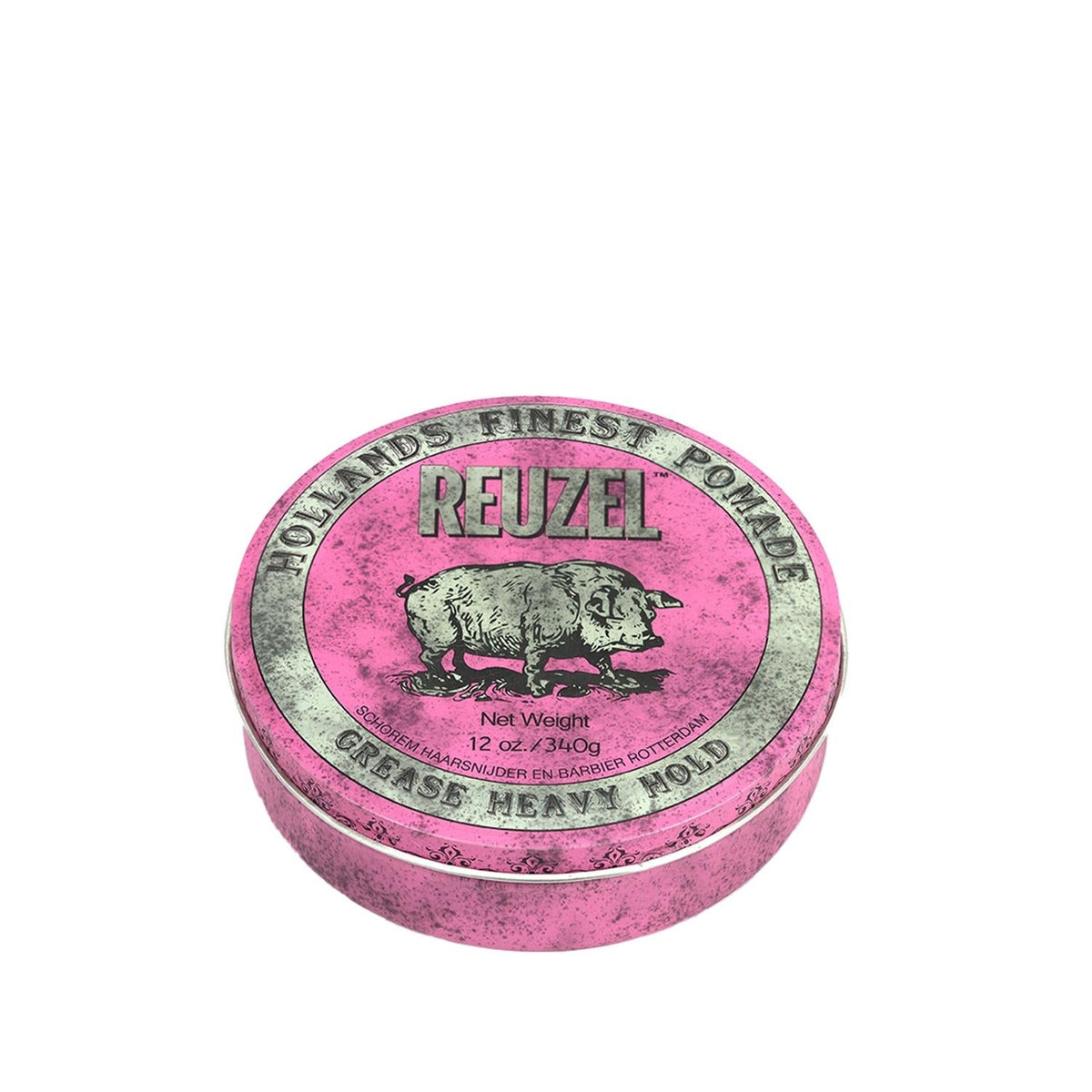 Reuzel Pink Heavy Grease 340g - Strong Hold Hair Styling Product for Coarse or Thick Hair